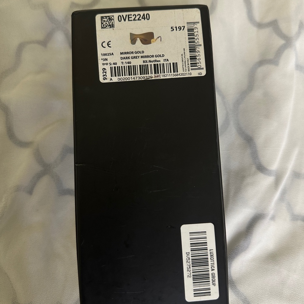 Versace Black and Gold Sunglasses - Picture 11 of 13